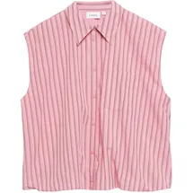 Comma, Ärmellose Bluse mit Ballon-Saum - pink - 34