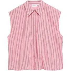 Comma, Ärmellose Bluse mit Ballon-Saum - pink - 34