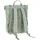 Lässig Rolltop Up Wickelrucksack Silber Grün