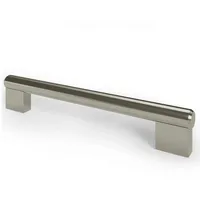 MS Beschläge - Möbelgriff Stangengriff R18 Möbelbeschlag Edelstahl-Optik Küchengriff Sockelgriff Lochabstand 192mm