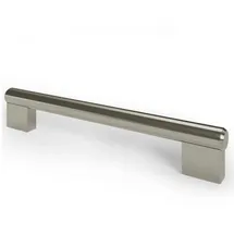 MS Beschläge - Möbelgriff Stangengriff R18 Möbelbeschlag Edelstahl-Optik Küchengriff Sockelgriff Lochabstand 192mm