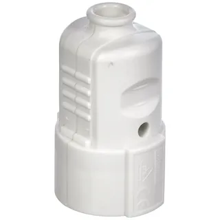 Unitec Schuko-Kupplung mit Knickschutz ws, weiß