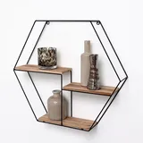 Vivol Wandregal 48 x 55 x 10 cm Schwarz