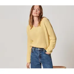 Tchibo - Strickpullover - Damen - Gr. S - gelb