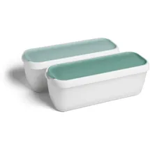 Springlane Thermobehälter SPRINGLANE 2er-Set Eisbehälter für Speiseeis 1,5 L, BPA-frei, Kunststoff, Container BPA-frei in Lebensmittelqualität grün 1000 ml