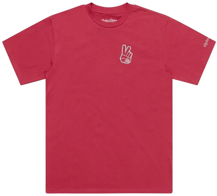 Troy Lee Designs Peace Out T Shirt Fuchsia - 2XL