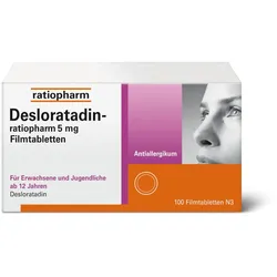 Desloratadin ratiopharm - bei Allergien 100 St Filmtabletten
