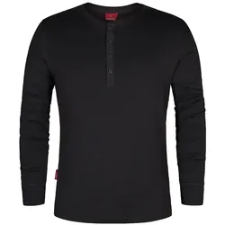 Langarmshirt Henley-Grandad "9257-565" Extend - XXL - anthrazit