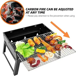 Sunjas Holzkohlegrill schwarz