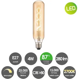 Besselink licht LED-Lampe Home Sweet Home 1391281 4 W E27 warmweiß 280 lm