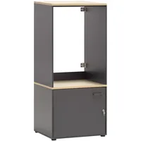 Schildmeyer Solea Waschmaschinenumbau und Mehrzweckschrank 67,1 x 60 x 154,7 cm Anthrazit