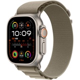 Apple Watch Ultra 2 GPS+Cellular 49 mm Titaniumgehäuse, Alpine Loop olive M