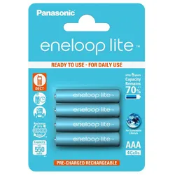 Panasonic Eneloop Lite 4x (AAA/HR03) 550 mAh