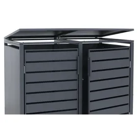 MCW Mülltonnenverkleidung MCW-Q75 116 x 132 x 89 cm anthrazit