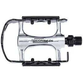 CON-TEC Spinner Pedale Silber/Schwarz