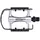 CON-TEC Spinner Pedale Silber/Schwarz