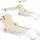 CASARIA Sonnenliege 2er Set klappbar 5-fach verstellbar 200 x 60 x 30 cm Beige