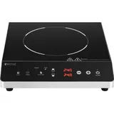 Royal Catering Induktionsplatte - 3500 W - 2 x 22 cm - 240 °C - Timer -