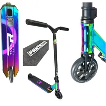Root Industries R-Type Stunt-Scooter H= 82,5mm Park Trick Tret Roller + Fantic26 Sticker (Rainbow Neochrome)