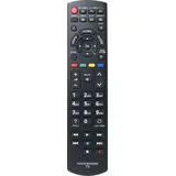 azurano Fernbedienung für PANASONIC N2QAYB000830 - Ersetzt auch N2QAYB000840 - TX-L24XW6 TX-L32BL6B TX-L39E6BK TX-39ASW504 TX-L42E6EK TX-42AS500E ... - Schwarz