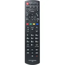 azurano Fernbedienung für PANASONIC N2QAYB000830 - Ersetzt auch N2QAYB000840 - TX-L24XW6 TX-L32BL6B TX-L39E6BK TX-39ASW504 TX-L42E6EK TX-42AS500E ... - Schwarz