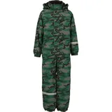 ZigZag Schneeoverall "Tower", Kinder, Gr. 116, EURO-Größen, grau (dunkelgrün, grau), 100% Polyester, lang, Overalls, mit wasser- und winddichter TPU-Membran