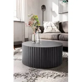 Wohnling Couchtisch Schwarz Metall 67 x 31 x 67 cm