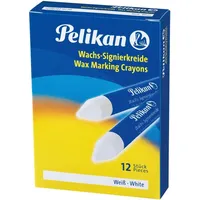 Pelikan Wachs-Signierkreide 12 St. Weiß