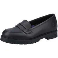 Hush Puppies Hazel Slipper Senior Schuluniform-Schuh, Schwarz, 37 EU