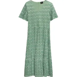 s.Oliver Midikleid Ajourmuster Grün L