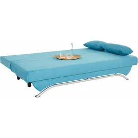 Jockenhöfer Schlafsofa Kunstleder 2-Sitzer Blau