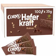 CORNY Haferkraft Kakao Müsliriegel 100 Riegel, 100 St.