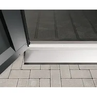 Hörmann EcoStar Bodenschwellenrampe für "Euroline" Gerätehäuser,silber,105,1 x 11 x