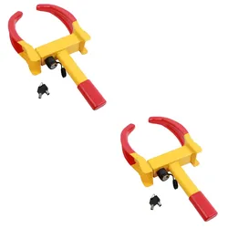 2er Set Radkralle Parkkralle mit Sicherheitsschloss, Reifenbreite 17-27,5 cm,...