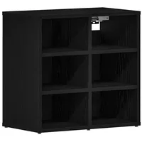 VidaXL Schuhschrank Schwarze Eiche 52,5x30x50 cm