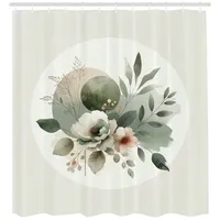 ABAKUHAUS Duschvorhang Monstera 175 x 200 cm grün