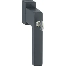 HOPPE Fenstergriff TOULON Sperrzylinder Secustik, VK 7 x 32 - 42 mm, schwarz