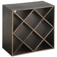 KESPER Weinflaschen-Regalsystem 50 x 50 x 25 cm Braun