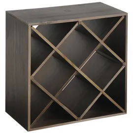 KESPER Weinflaschen-Regalsystem 50 x 50 x 25 cm Braun
