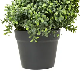 Beliani Kunstpflanze BUXUS SPIRAL TREE 98 cm Grün,