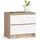 abamihome Nachtschrank Akord 60 x 60 x 55 cm Weiß