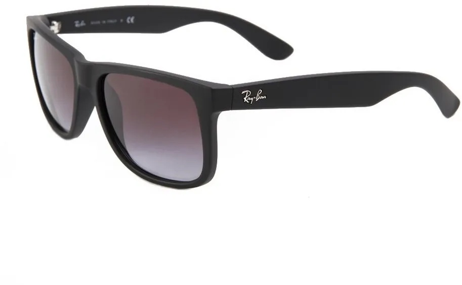 Ray-Ban Sonnenbrille Ray-Ban Justin RB4165 601/8G 55 Matte Black Grey Gradient schwarz