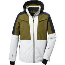 KILLTEC Herren, Skijacke/Funktionsjacke mit abzippbarer Kapuze und Schneefang KSW 407 MN SKI JCKT, cloud grey, M, 41959-000