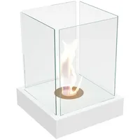 Kratki Tango 4 Ethanol-Kamin, freistehender Echtfeuer-Kamin, Feuerlinie 7cm