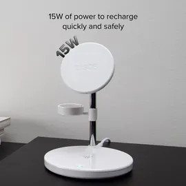 SBS TEWIRMAG3IN1, Drinnen, USB, Kabelloses Aufladen, Weiß