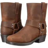 SIULAS 1 Paar Herren Reitstiefel - Mittelalterliche PU-Lederstiefel - Steampunk Retro PU Leder Ritterschuhe - Mode Leder Ritterstiefel - Outdoor Western Cowboy Lokomotive Stiefel Schuhe,Braun,44 - 44 EU