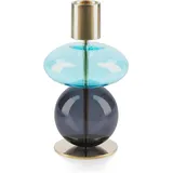 Holmegaard Kerzenständer Bubble Glas hellblau/smoke
