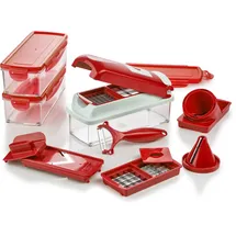 Genius Nicer Dicer Smart, | Set 16-tlg. rot