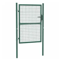 vidaXL Zauntor Stahl 100x125 cm Grün