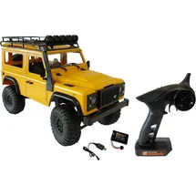 DF-Models RC-Auto Land Rover Defender 90 Crawler 4WD RTR gelb 1:12 (12609536)